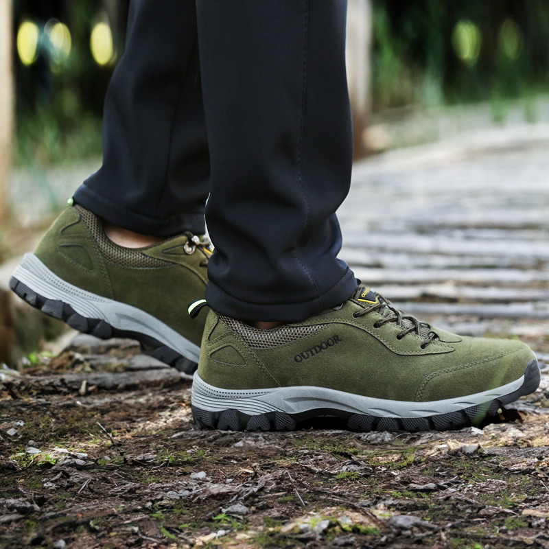 Men's brown orthopedic walking shoes offering foot pain relief with cushioned insoles and supportive arch design.