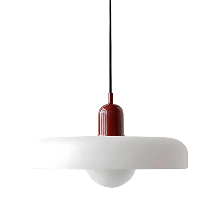 "Modern glass pendant light with sleek glass, brushed metal, ideal for elegant interiors, adds sophistication and warmth."