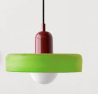"Modern glass pendant light with sleek glass, brushed metal, ideal for elegant interiors, adds sophistication and warmth."
