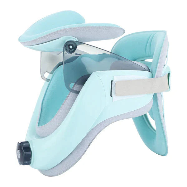 "Orthopaedic cervical collar brace for neck pain relief, ergonomic design, adjustable, breathable fabric, personal fit"