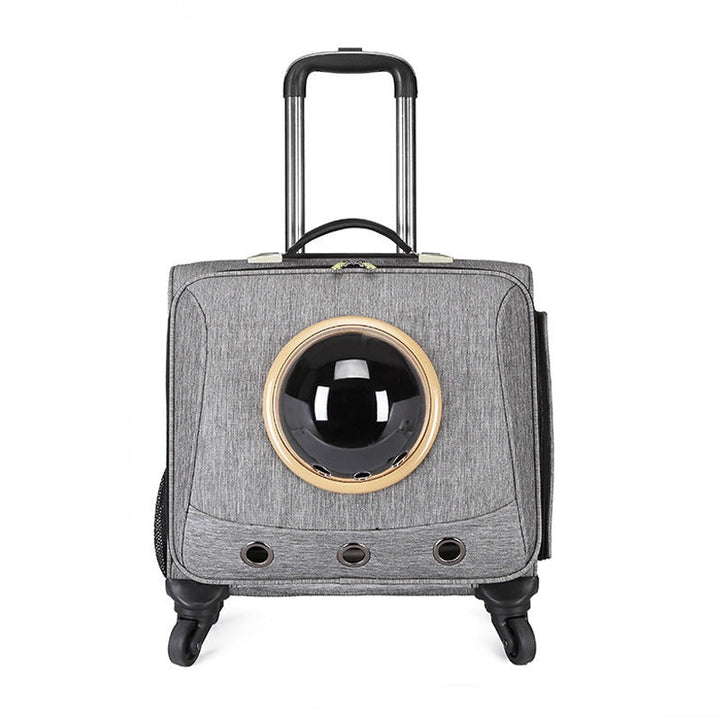 Pet travel capsule with padded interior for safety and comfort, ideal for vehicle fits and easy-to-clean features.