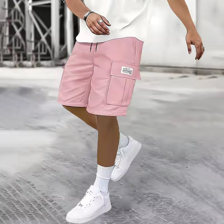 Men's Casual Loose Fit Cargo Shorts for Summer Comfort