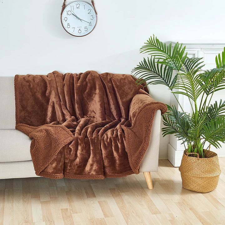 "Soft adult waterproof intimacy blanket, black, king size; sleek design, protects against spills and stains in bedrooms."