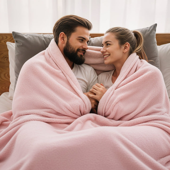 "Soft adult waterproof intimacy blanket, black, king size; sleek design, protects against spills and stains in bedrooms."