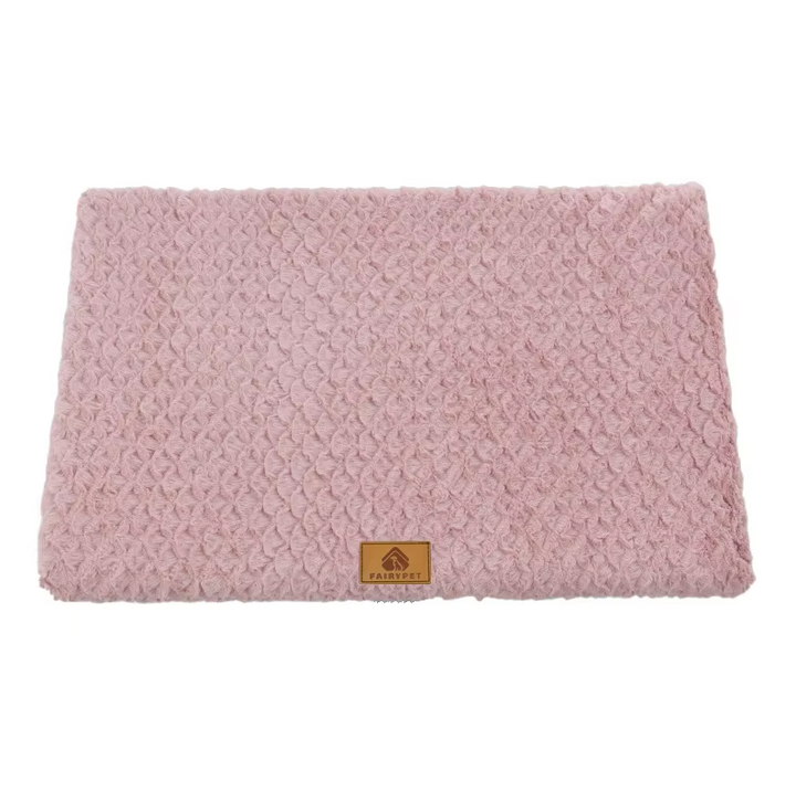"Soft fluffy orthopaedic pet mat, plush dog & cat bed, joint support, cozy for older pets, ideal for floor and crate use."