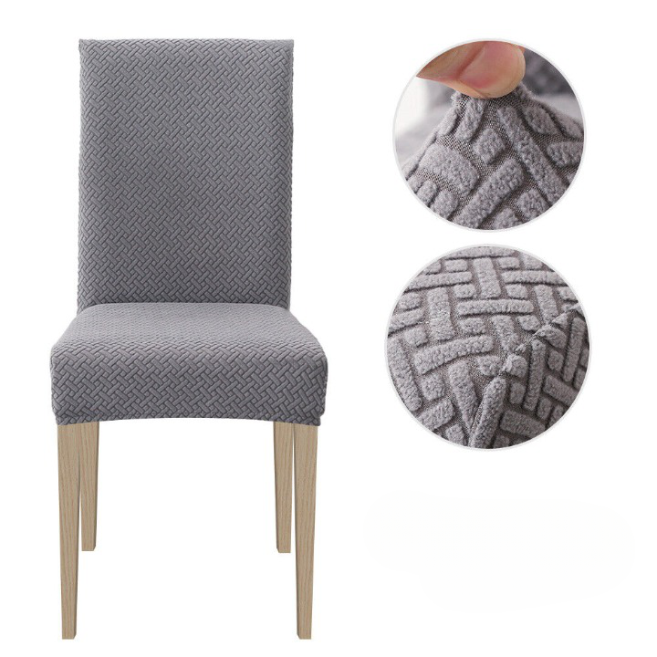 "Stylish dining chair seat covers in various colors and patterns, offering a snug fit and protective home decor solution."