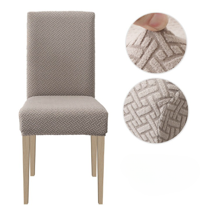 "Stylish dining chair seat covers in various colors and patterns, offering a snug fit and protective home decor solution."