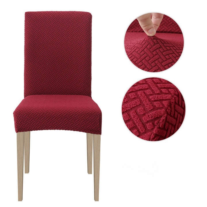 "Stylish dining chair seat covers in various colors and patterns, offering a snug fit and protective home decor solution."
