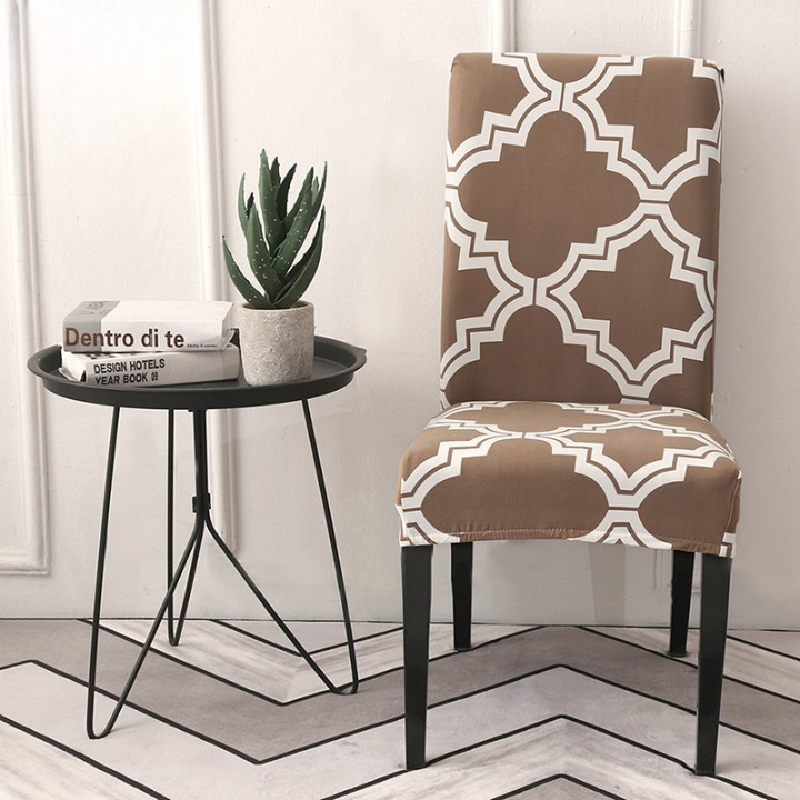 "Stylish dining chair seat covers in various colors and patterns, offering a snug fit and protective home decor solution."