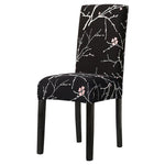Black with Pink flowers