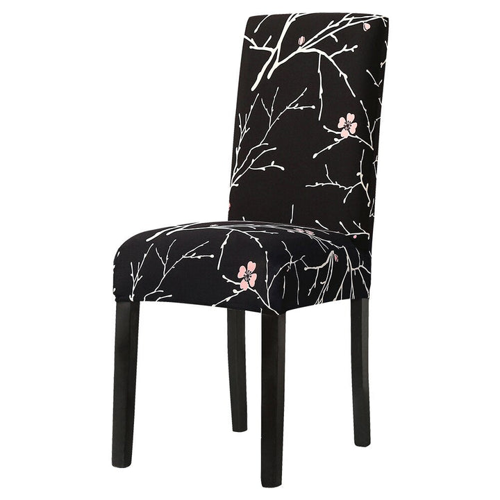 "Stylish dining chair seat covers in various colors and patterns, offering a snug fit and protective home decor solution."