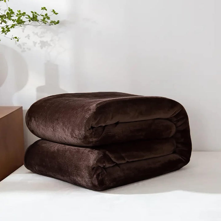 "Ultra-soft faux fur large sofa throw blanket in light grey, adding warmth and style to any living space, perfect for cozy de