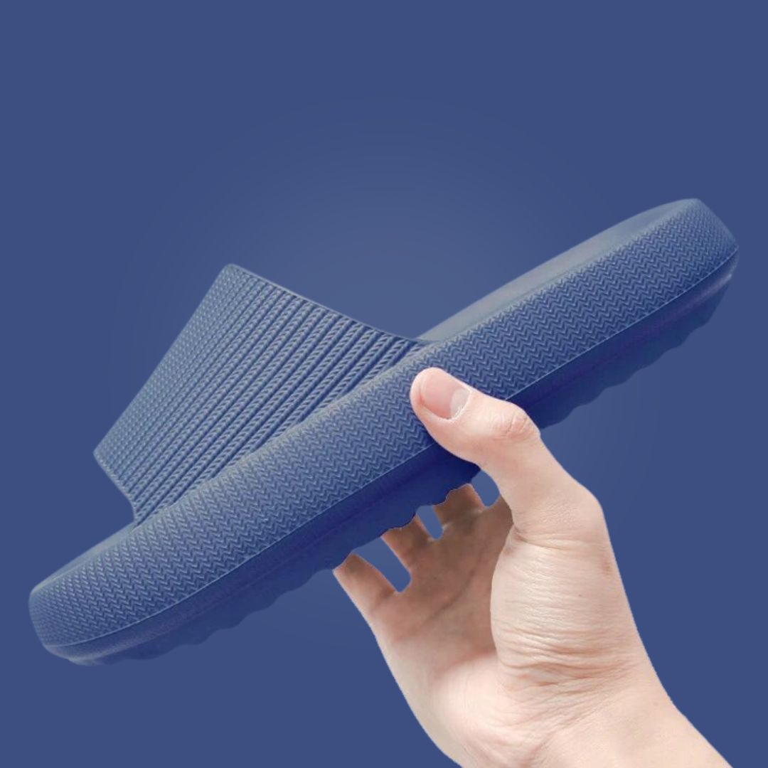 Unisex EVA Cloud Cushion Slides in multiple colors like Black, Blue, Green, offer ultimate comfort and non-slip support.