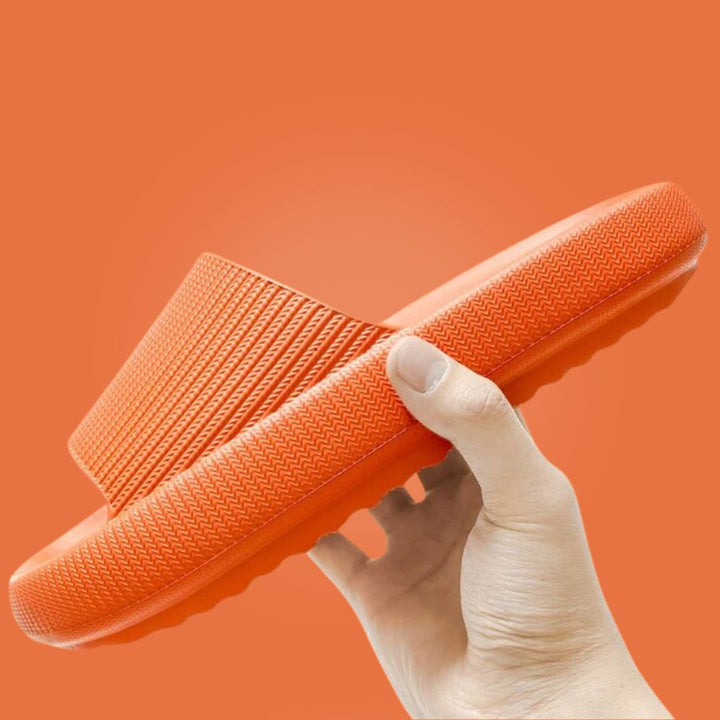 Unisex EVA Cloud Cushion Slides in multiple colors like Black, Blue, Green, offer ultimate comfort and non-slip support.