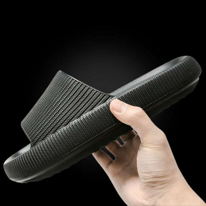 Unisex EVA Cloud Cushion Slides in multiple colors like Black, Blue, Green, offer ultimate comfort and non-slip support.