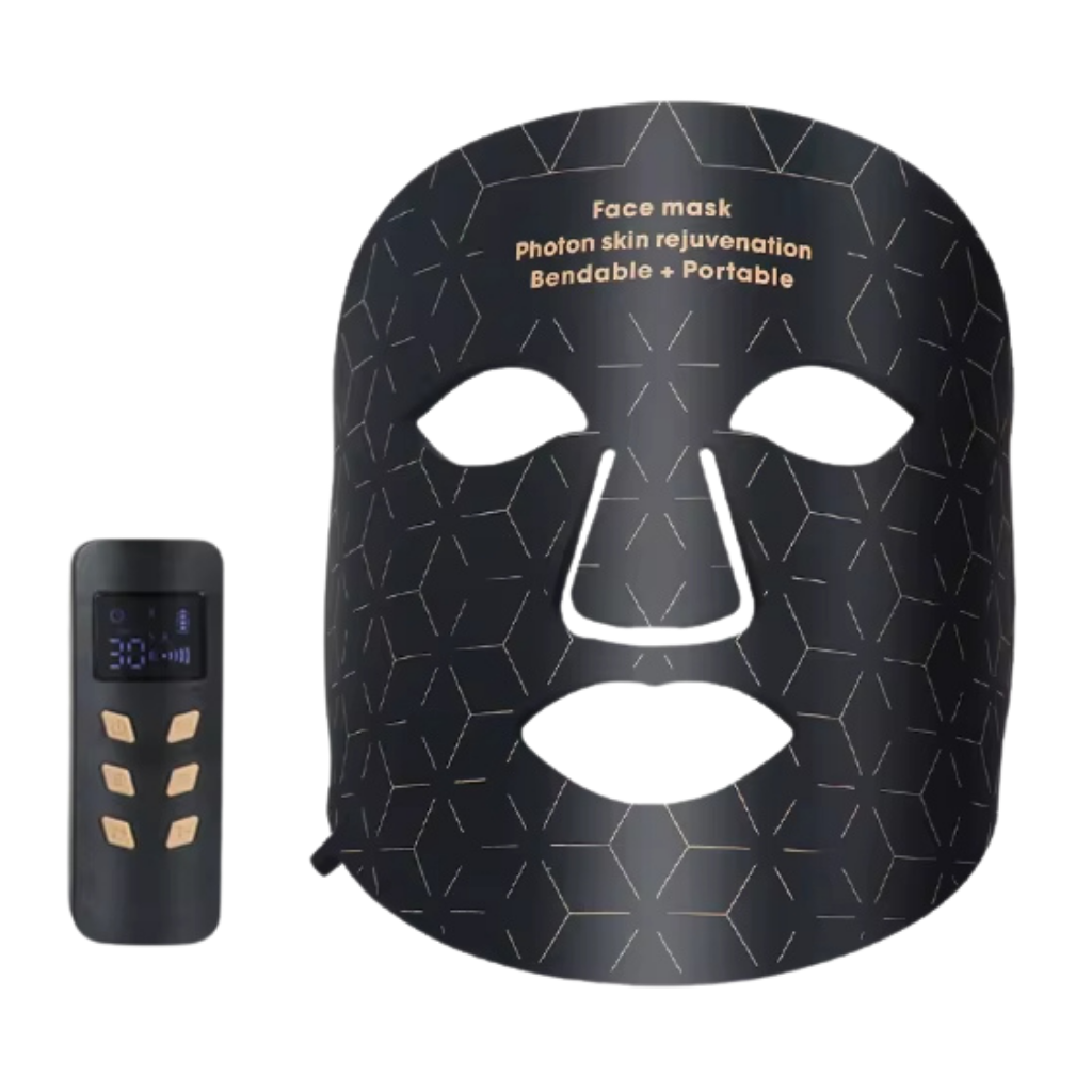 "Unisex LED light therapy mask for youthful skin, featuring advanced LED lights, ergonomic design, and multiple light modes."