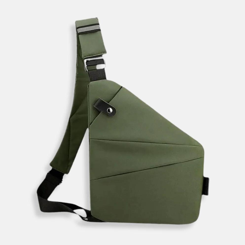Unisex anti-theft crossbody bag with hidden pockets, ergonomic design, secure zipper, and water-resistant fabric, perfect for