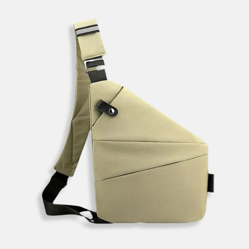 Unisex anti-theft crossbody bag with hidden pockets, ergonomic design, secure zipper, and water-resistant fabric, perfect for