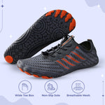 Grey & Orange (Stripes)