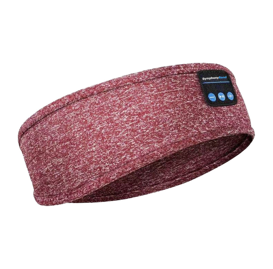 Unisex wireless sleep headband headphones in ocean blue, featuring a comfortable, stretchy design for noise-cancelling sleep.