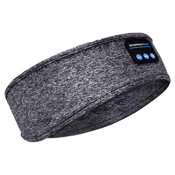 Unisex wireless sleep headband headphones in ocean blue, featuring a comfortable, stretchy design for noise-cancelling sleep.