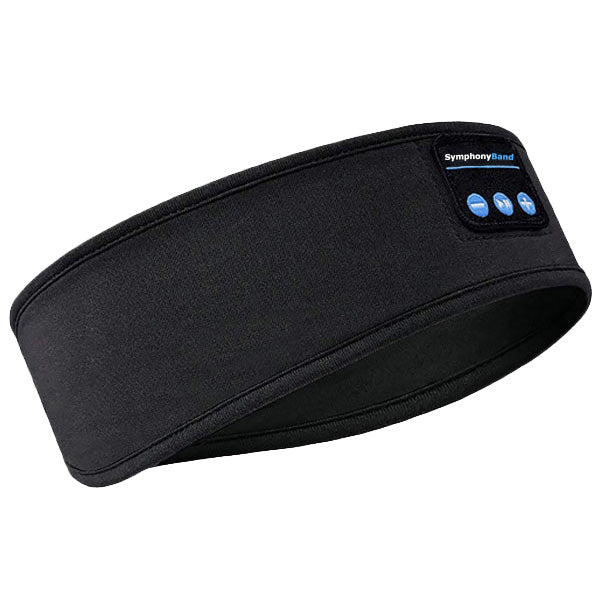 Unisex wireless sleep headband headphones in ocean blue, featuring a comfortable, stretchy design for noise-cancelling sleep.