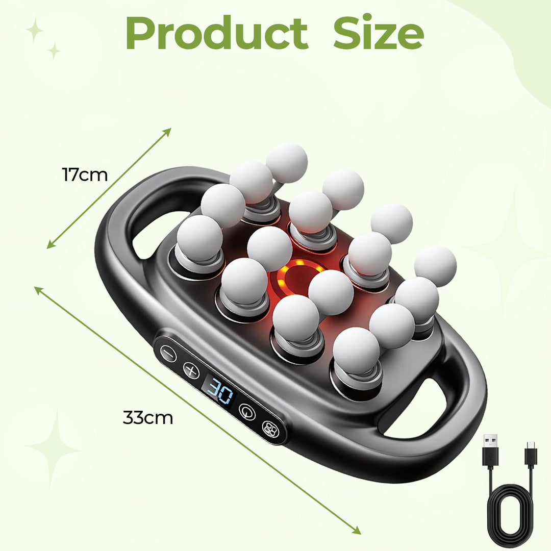 "Versatile multi-intensity massager with adjustable settings, ergonomic design, for custom comfort and muscle relaxation."
