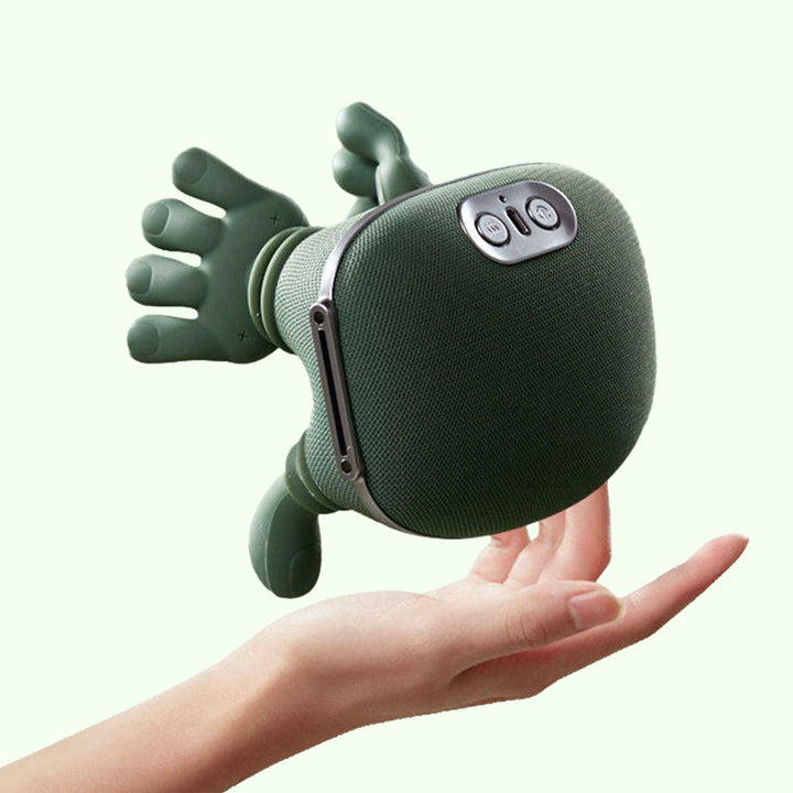 Wireless heated neck massager with 4D kneading, sleek pillow design; provides targeted neck and shoulder pain relief.