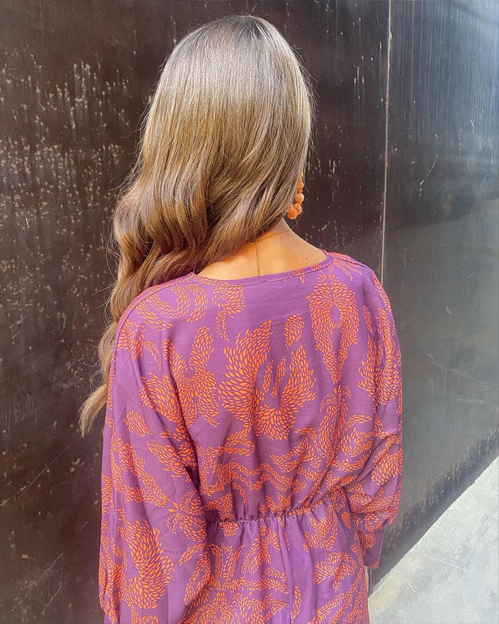 "Women's Boho Luxe Wrap Dress, casual chic maxi, adjustable silhouette, vibrant colors, flowing bohemian style, elegant desig