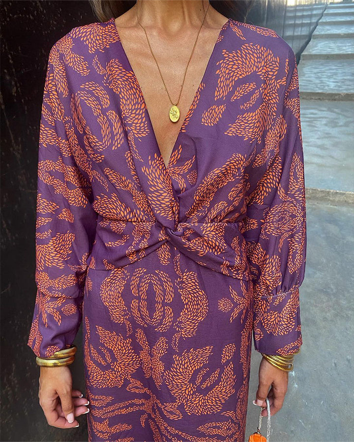 "Women's Boho Luxe Wrap Dress, casual chic maxi, adjustable silhouette, vibrant colors, flowing bohemian style, elegant desig