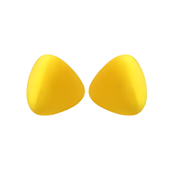 "Yellow noise-cancelling SilentComfort earplugs for sound isolation, sleep, travel, soft hypoallergenic comfort."