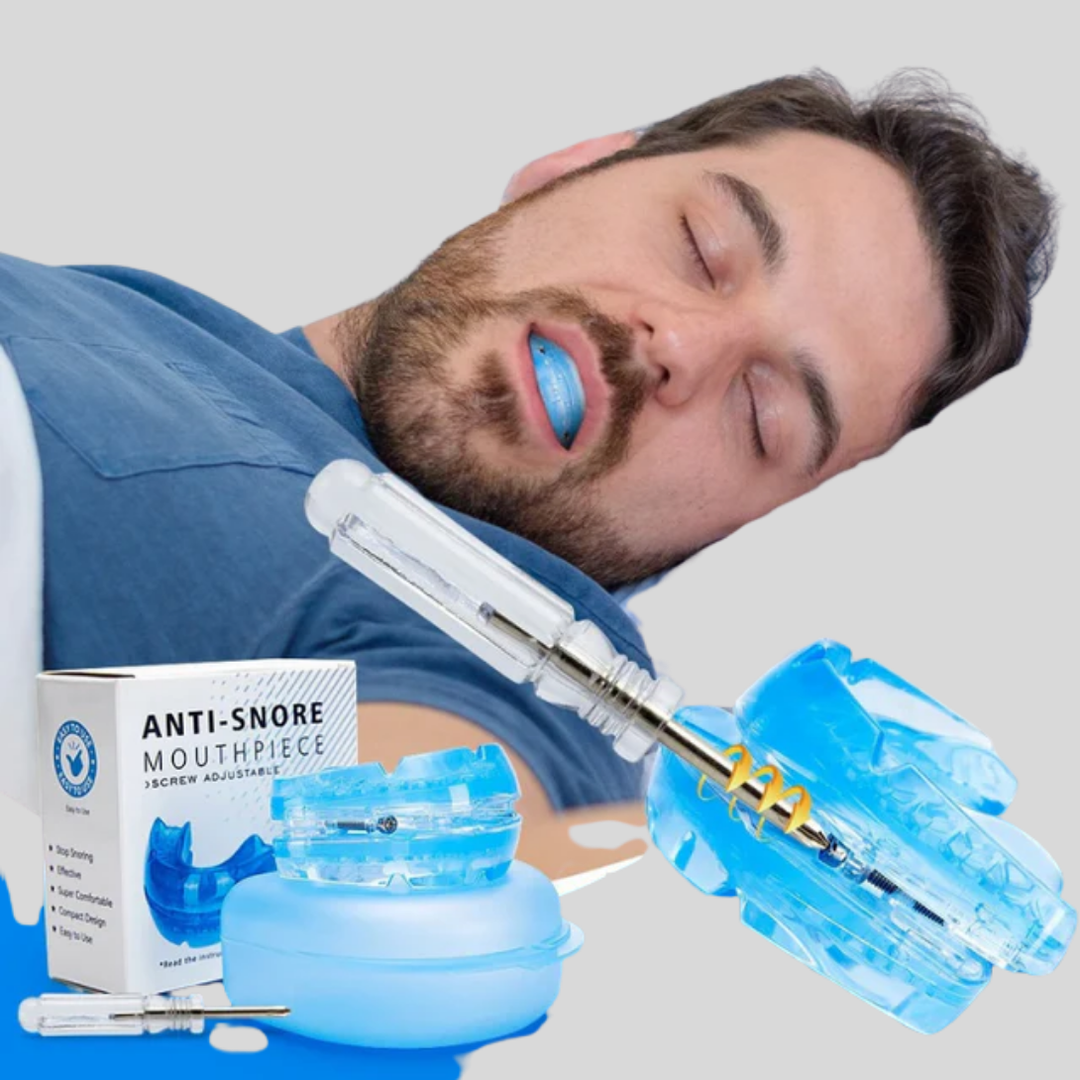 Adjustable anti-snoring mouthpiece for restful sleep. Comfortable dental guard & sleep aid for nighttime comfort.