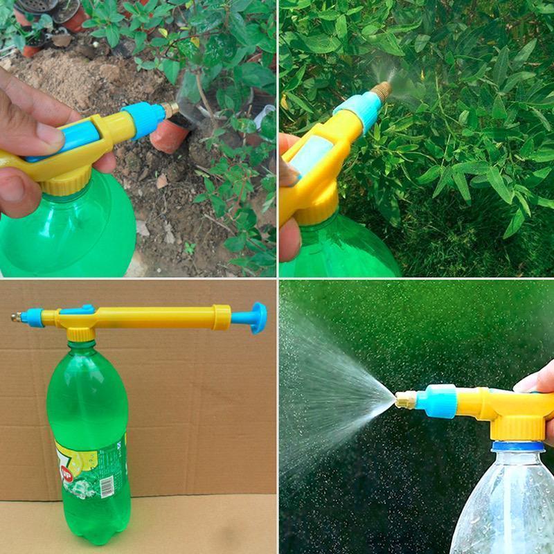 Adjustable garden water sprayer head, fine mist to jet, ergonomic for plant care