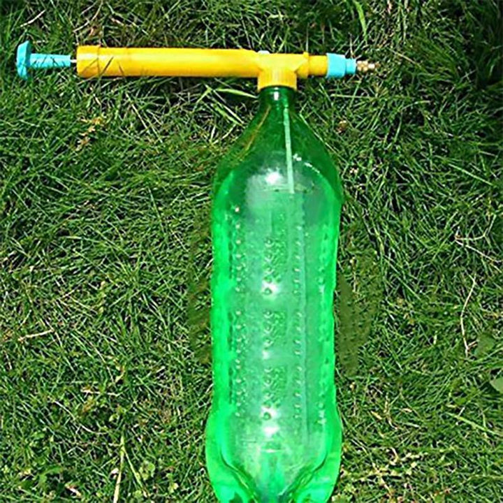 Portable bottle sprayer for garden, adjustable nozzle, ideal for pesticides & water mist