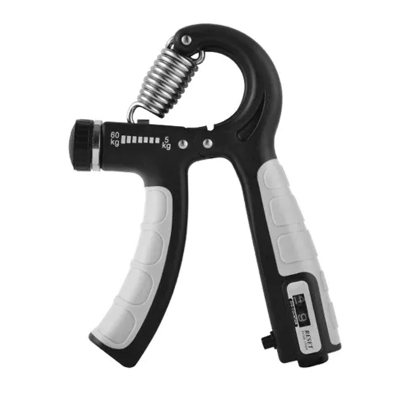 Set of two adjustable grip strengtheners with counters, perfect for consistent training