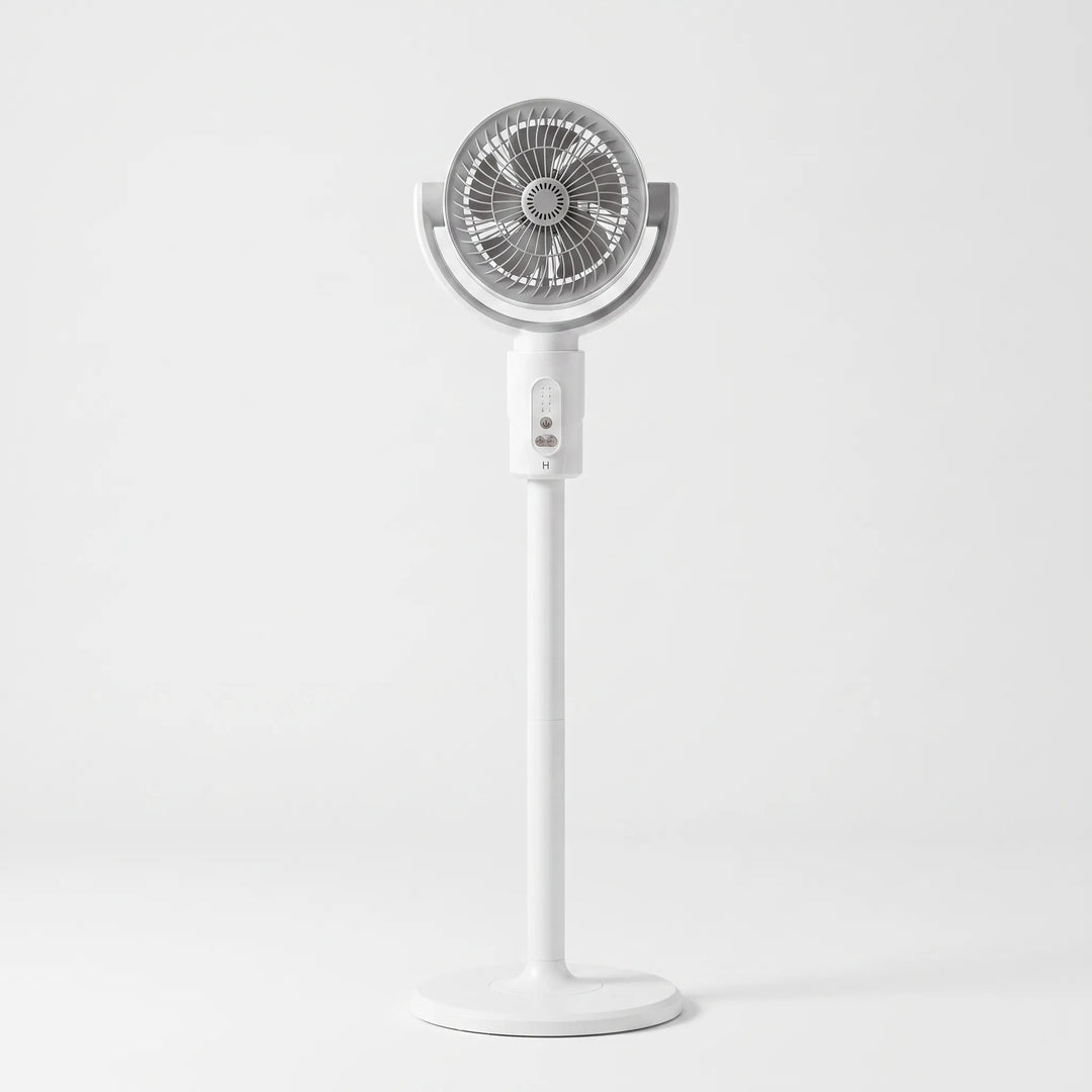 Quiet adjustable height pedestal fan, ideal for comfortable home & office environments.