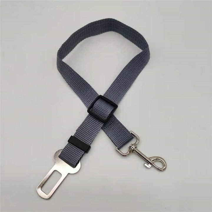 Pet car safety belt for secure dog travel, an essential vehicle restraint accessory.