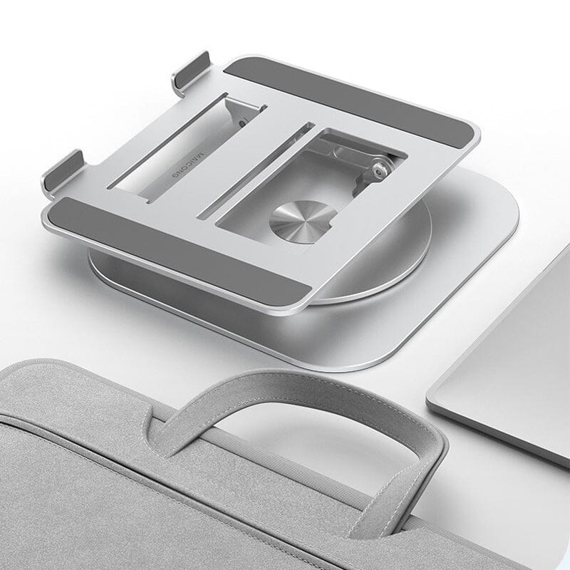 Laptop desk accessory: an adjustable and rotating stand, ideal for enhancing computer ergonomics.