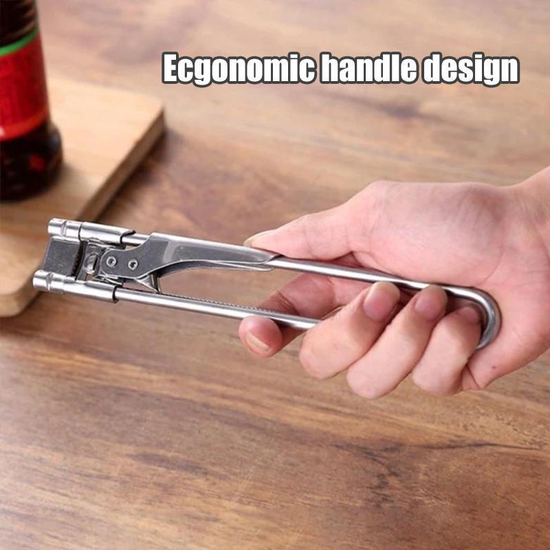 Versatile stainless steel jar and bottle opener, a must-have kitchen gadget for easy lid removal.
