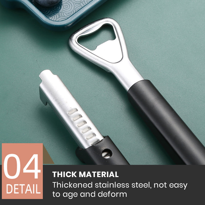 Stainless steel jar opener, with an easy-grip handle, a must-have household kitchen accessory.