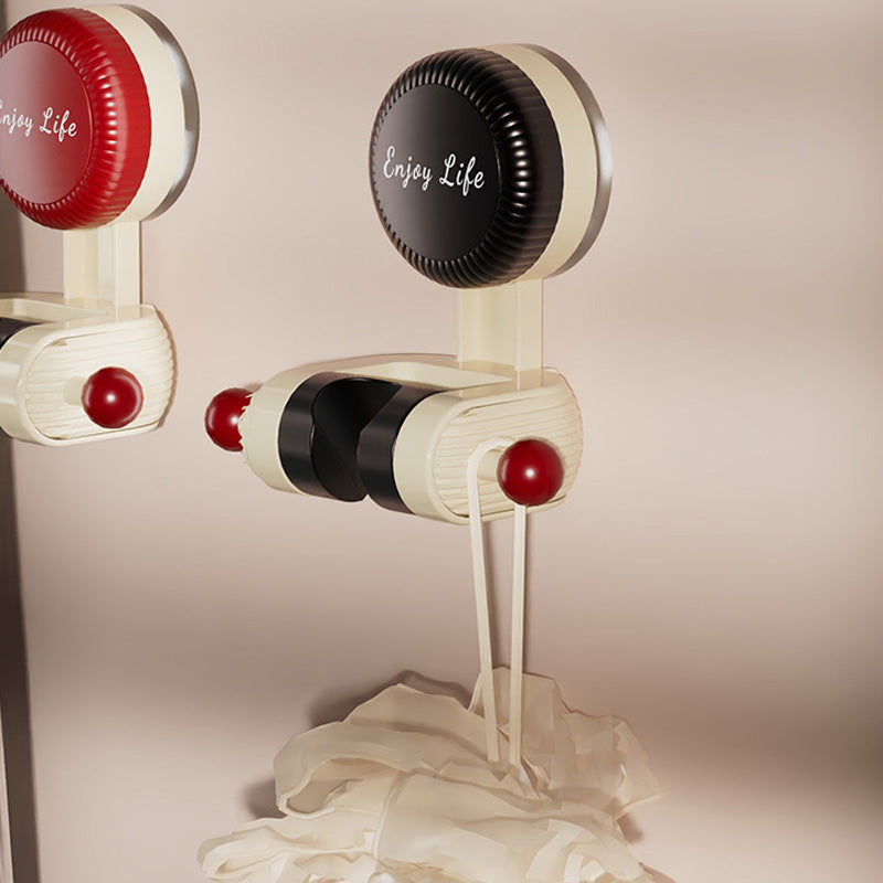 Detail shot of the strong suction mount on the adjustable shower head holder