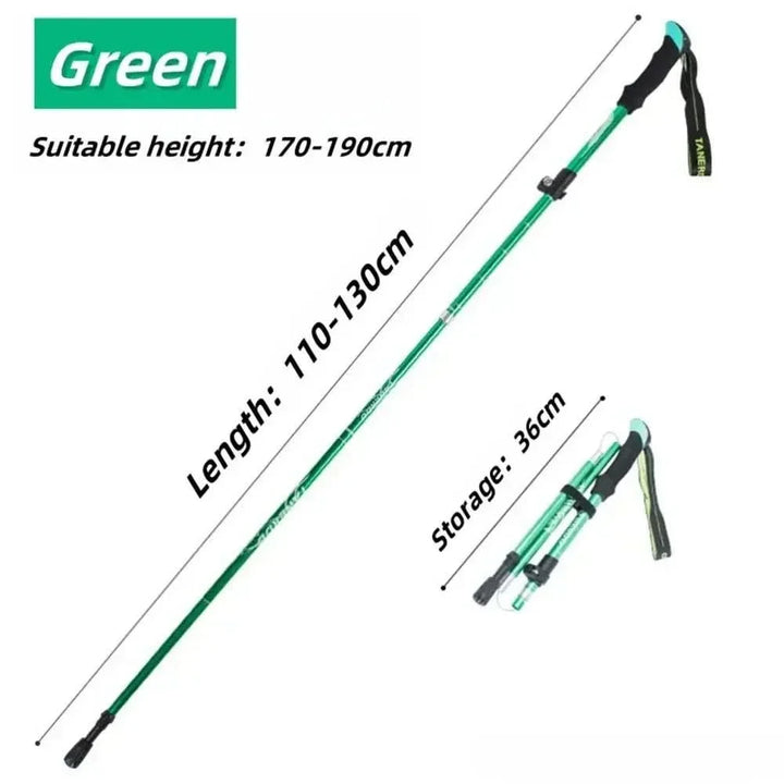 Professional-grade adjustable outdoor gear: trekking poles for confident trail navigation.