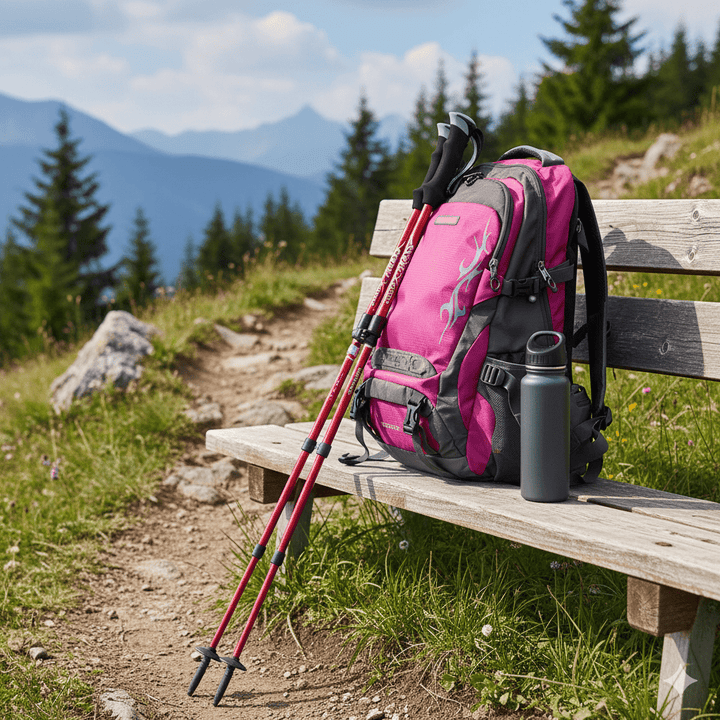 Comfortable adjustable walking sticks, offering superior stability on varied terrain.