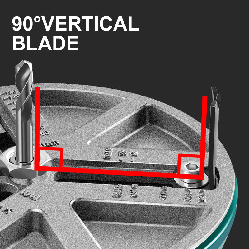 Essential carpentry power tool: adjustable hole opener for wood and plastic cutting