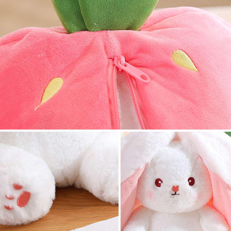 Gentle white bunny plush, a comforting and safe toy for babies and toddlers.