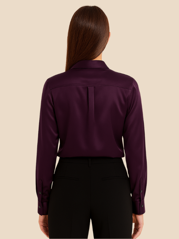 Timeless Adriana button blouse, a sophisticated choice for office workwear.