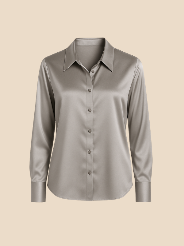 Adriana women's elegant long sleeve blouse, perfect for professional office.