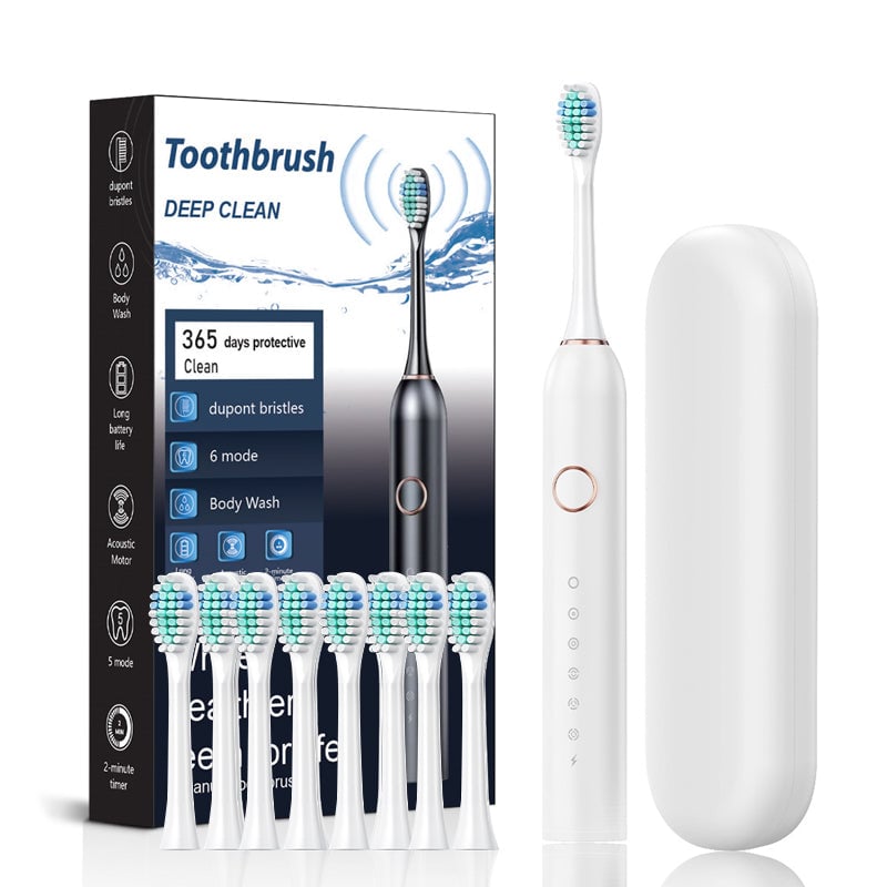 Adult's Sonic Electric Toothbrush in black, sophisticated choice for advanced dental hygiene