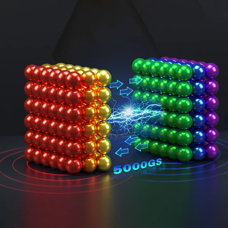 Educational magnetic fidget toy set for adults, promoting creative thinking