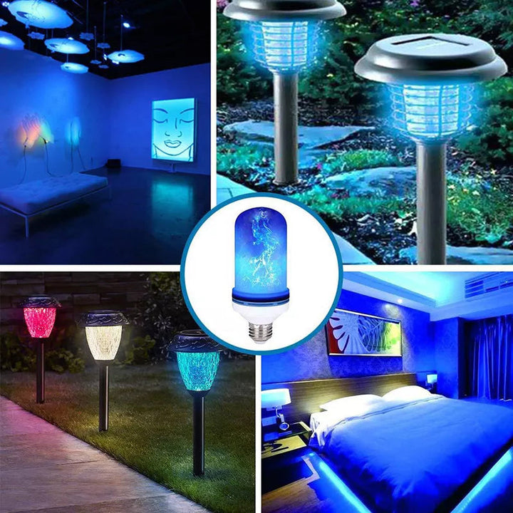Flickering Flame Effect LED Bulb, gravity-aware, brings a vibrant firelight feel to any room